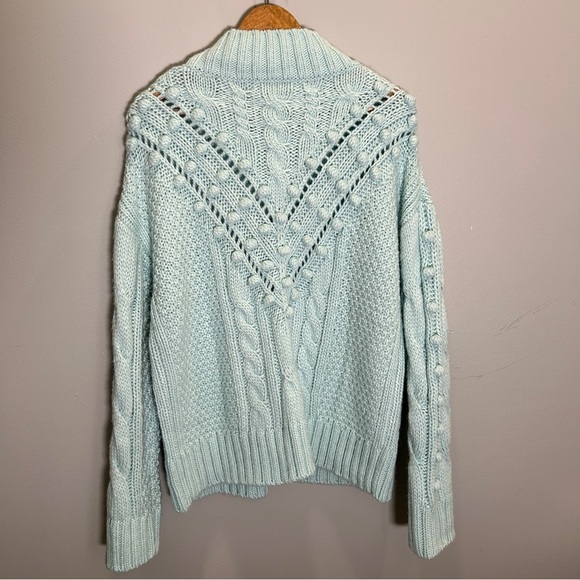 Marie Oliver Blue Cowl Neck Eris Sweater Medium - Picture 10 of 10